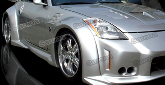 Custom Nissan 350Z  Coupe Side Skirts (2003 - 2008) - $690.00 (Part #NS-025-SS)